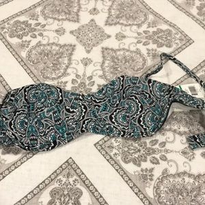 Light blue bralette swim top